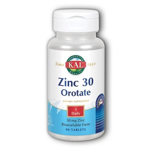 Zinc 30 Orotate 90 Tabs de Kal Foto 1 de 1