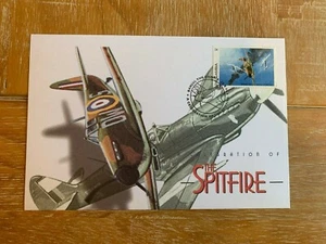 GAMBIA 1996 FDC AVIATION WW2 SPITFIRE MK 1A- BATTLE OF BRITAIN - Picture 1 of 1