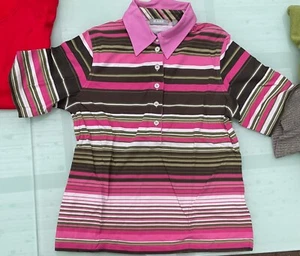 Rabe T-Shirt Gestreift - Polokragen, Kurzarm Gr. 38 - Bild 1 von 1