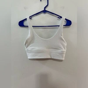Pre-Owned Size 6 Lululemon White Sports Bra - Picture 1 of 9