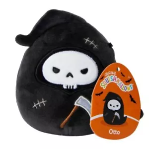Original Squishmallows **OTTO the GRIM REAPER** 4.5" MINI HALLOWEEN 2024 NWT - Picture 1 of 4
