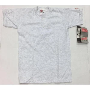 Rawlings YTBRPS Light Grey 2 Button Placket Jersey Youth - Picture 1 of 1