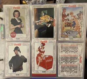 SET 2 CARTE COLLEZIONABILI COCA-COLA SERIE 1993 COMPLETO DA 101 A 200 EX. TO NEAR MINT - Foto 1 di 12