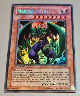 Mazera DeVille #AST-111 1.Edition Secret Rare Ancient Sanctuary 2004 EN Mint - Bild 1 von 4
