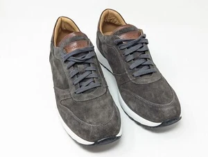 TO BOOT NEW YORK Stefano Herren Grau Runde Spitze Schnürschuhe Leder Turnschuhe - Größe 9,5 - Bild 1 von 7