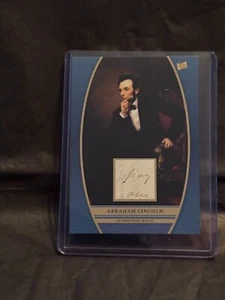 2024 Pezzi del Passato ABRAHAM LINCOLN Reliquia scritta a mano - Foto 1 di 2
