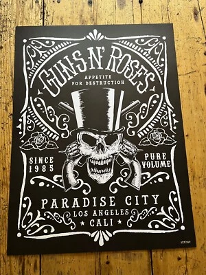 Guns N Roses - Litografía/Póster de la gira - Paradise City - 2016 Foto 1 de 4