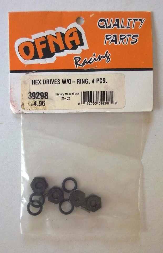 OFNA Hex Drives with O-Rings (4) 39298 RC Radio Controlled Part NEW - Image 1 of 1