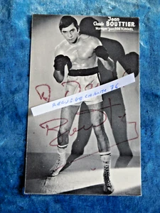 AUTOGRAPHE JEAN CLAUDE BOUTTIER - BOXEUR - manager jean BRETONNEL 8.5 x 13.5 - Imagen 1 de 1