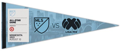Rare MLS ALL-STAR GAME 2022 at Minnesota FC Premium Felt Commemorative PENNANT Cover