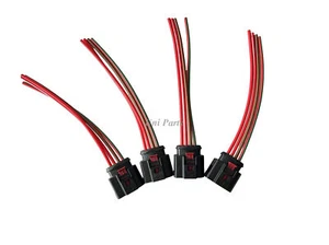 For VW GOLF AUDI A4 8K0971994 4 pcs Wiring Harness Connector Pigtail Plug Socket - Picture 1 of 4