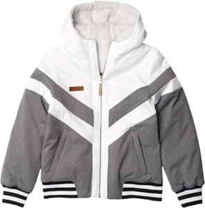 OBERMEYER Rev Insulator Fluffy Reversible Teen Winter Puffer Jacket Large 14/16 - Picture 1 of 15