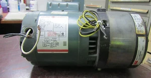 😃LELAND FARADAY 1/4 HP MOTOR 1725 RPM 115/208-230V H56C FR W/ DAYTON DISC BRAKE - Picture 1 of 7