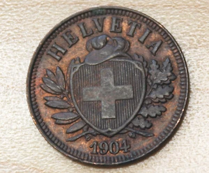 1904 Switzerland 2 Rappen - Picture 1 of 2