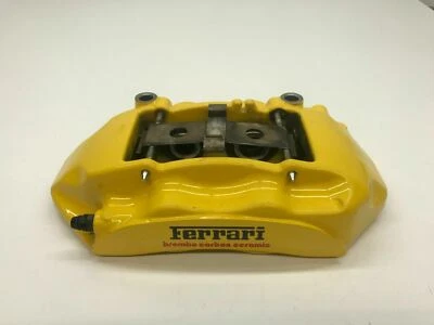 FERRARI 458 ITALIA REAR RIGHT PASSENGER SIDE CCB BRAKE CALIPER YELLOW OEM 261791 - Image 1 of 4