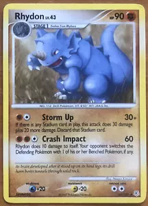 2007 Rhydon 60/130 Diamante & Perla POKEMON TCG RARO NON OLOGRAFO - Foto 1 di 4