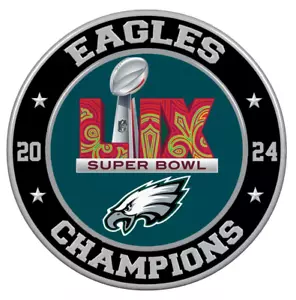Philadelphia Eagles Super Bowl LIX 59 Football Champions Classic Round AUFKLEBER - Bild 1 von 1
