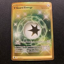 V Guard Energy 215/195 MINT -Secret Rare Gold Pokémon Card- Sliver Tempest (t)
