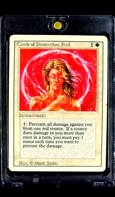 1994 MTG Magic The Gathering Revised Circle of Protection Red Vintage Card WOTC - Image 1 of 4