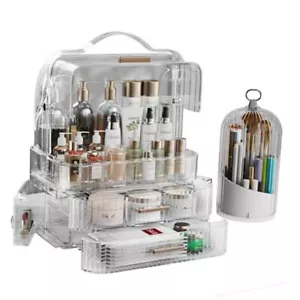 Makeup Organizers Skincare organizers with 2-Layer Box and Transparent Clear - Picture 1 of 7
