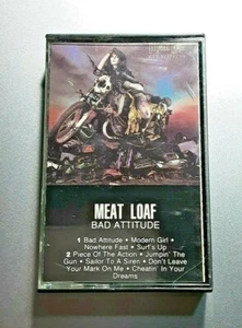 Meat Loaf Bad Attitude Original Vintage RCA Label Cassette 1985 Release - Picture 1 of 5
