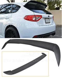 For 08-14 Subaru WRX | STi ABS Rear Roof ADD On Spoiler Lip Wing Extension Kit - Picture 1 of 11