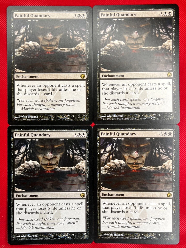 MTG 4X Painful Quandary X4 Scars of Mirrodin Magic - SP/NM - Image 1 of 1
