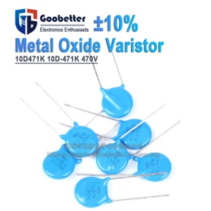 20 pezzi varistore ossido di metallo MOV 10D-471K 470V precisione ± 10% cavi radiali MOV - Foto 1 di 6