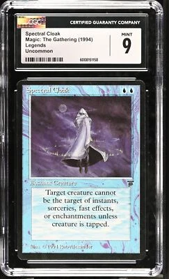 SPECTRAL CLOAK Legends U CGC 9 MTG [Nostalgium] - Image 1 of 2