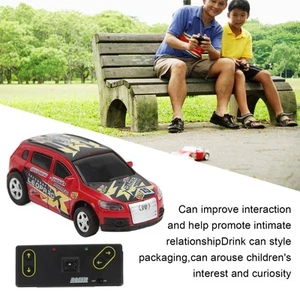 Mini RC Vehicle Racing 4 Way Drift Car 1:64 Pocket Can Size Fernbedienung Sp FS - Bild 1 von 24