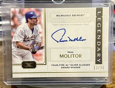 2024 Topps Definitive Collection - легендарные автографы Пола Молитора #LAC-PM /25 - Изображение 1 из 2