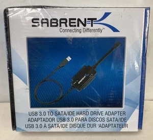 Sabrent Model USB-DSC8 USB 3.0 to SATA/IDE Hard Drive Adapter PC&MAC SSD - Picture 1 of 2