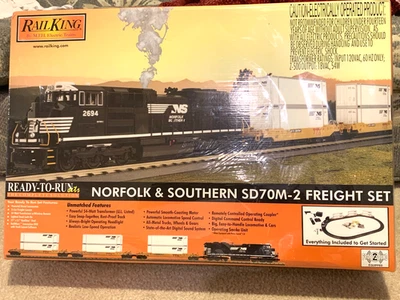 MTH Rail King 30-4205-1 O Gauge Norfolk Southern Diesel Freight Set PS2 - NEW - Image 1 of 4