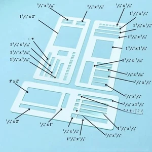3x Flexible Record Template,Drawing Template - Picture 1 of 6