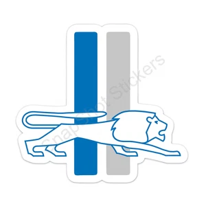 Pegatina/calcomanía de vinilo resistente a la intemperie con logotipo retro de Detroit Lions (1946-1969) 24 - Imagen 1 de 1
