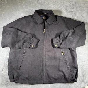 Kenpo Black Bomber Jacket Men’s Large Full-Zip Lined Western - Picture 1 of 8