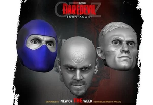 Figura de acción personalizada Bullseye Marvel Legends 3 cabezas sin pintar 1/12 - Imagen 1 de 1