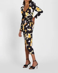 By JOHNNY | Bold Blooms Split Midi Dress | Size: 8 - Picture 1 of 3