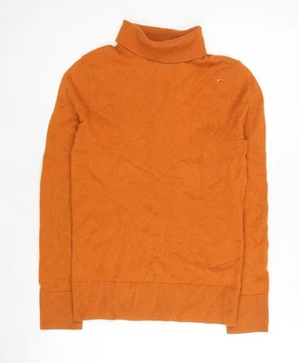 Orange Cashmere Women's Jumper Size 6 Roll Neck - Image 1 of 4