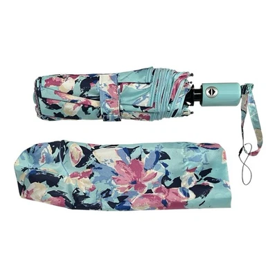 Vera Bradley Mini Folding Umbrella Floating Blossoms Pattern MSRP 39.00. NWOT - Image 1 of 3