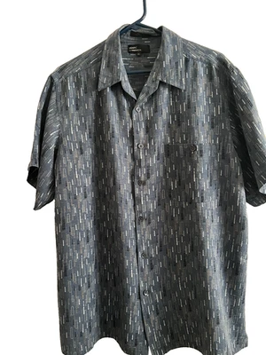 Men's Shirt/Marc Edwards/50's Retro Vibe/100% Silk/Slate Blue/XL(Pre Owned) - Image 1 of 3