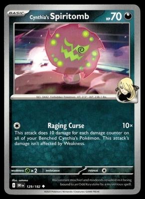 Cynthia's Spiritomb 129/182 SV10: Destined Rivals - Image 1 of 2