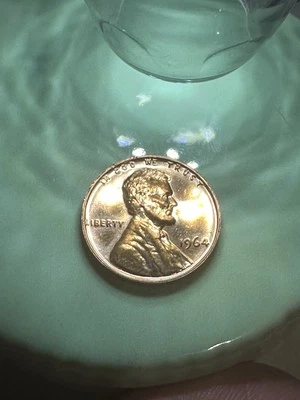 1964 P  DDO L On Rim Proof Lincoln Cent Some DDR Railroad Rim Rear - Image 1 of 4