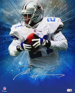 Deion Sanders Signed Dallas Cowboys Framed 16x20 Stretched Canvas-BA W Holo - Picture 1 of 4