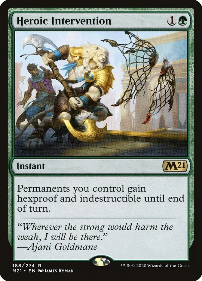 MTG Heroic Intervention  - Core Set 2021 #188 - Image 1 of 1