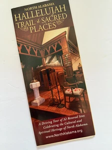 North Alabama Hallelujah Trail of Sacred Places Christian, Foldout Brochure NEW - Picture 1 of 4