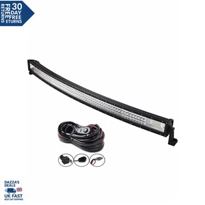 Curved 52Inch 675W 7D Tri Row LED Work Light Bar FOR Offroad Jeep Truck SUV UTE - Picture 1 of 8