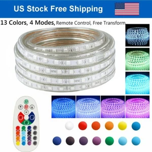 20/30/40/50FT LED Strip Rope Light Waterproof Multicolor Christmas Fairy Lights - Picture 1 of 17