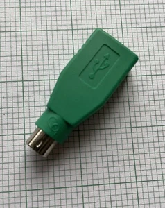 COMPUTER GENDER CHANGER DOZ (USB FEMALE to PS2 ROUND MOUSE / KEYBOARD) - Picture 1 of 4