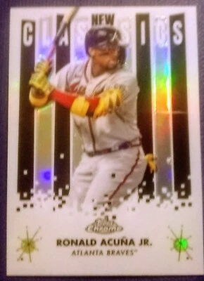 2022 Topps Chrome New Classics #NC-3 Ronald Acuña Jr. Atlanta Braves ⚾Free Ship⚾ - Image 1 of 2